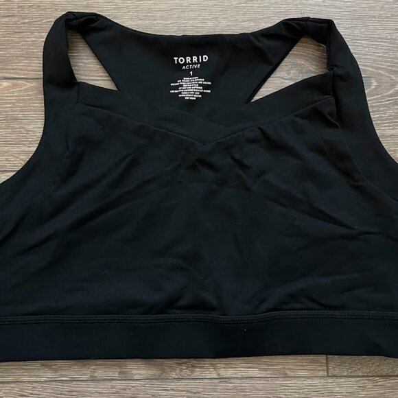 Torrid Active Black Wireless Non Padded Sports Athletic Bra Size 1 - Picture 5 of 16